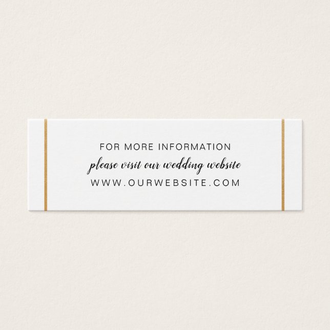 Goldhochzeit-Website oder Informationskarte (Vorderseite)