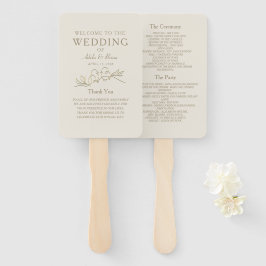 Goldhochzeitsprogramm Fächer