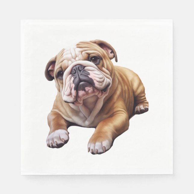 Goldhunde-Cub, süß gekräuselt Serviette (Vorderseite)