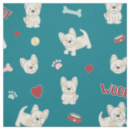 Goldhunde-Hunde-Liebhaber Stoff