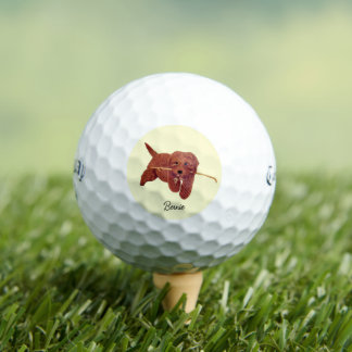 Goldie Golden Doodle Callaway Golf Balls Golfball