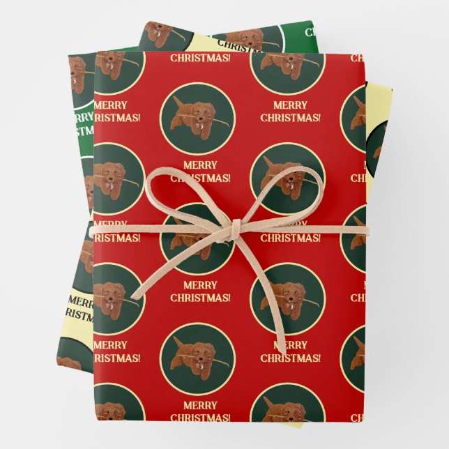 Goldie Golden Doodle Geschenkpapier Set (Beispiel)