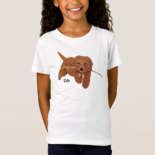 Goldie Golden Doodle Weiß T-Shirt