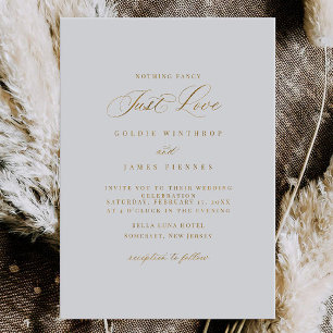 GOLDIE Kalligrafie Einfache Hochzeitseinladung Folieneinladung