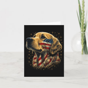 Goldie Patriotic American Golden R Karte