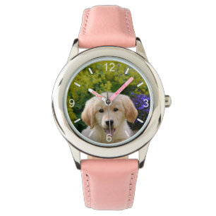 Goldie Retriever Hund Welpe - Wählplatte Armbanduhr