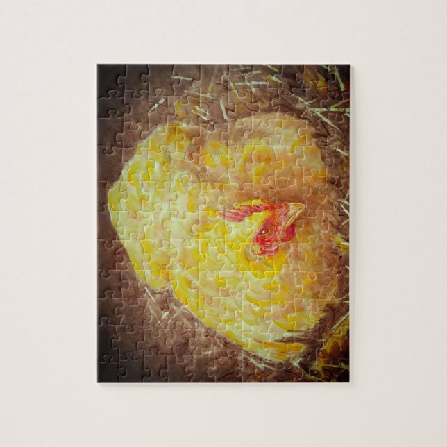 Goldie the Chicken Puzzle 8 Zoll x 10 Zoll (Vertikal)