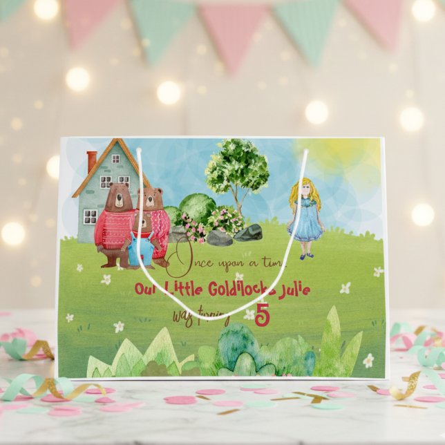 Goldilocks Birthday Große Geschenktüte (Von Creator hochgeladen)