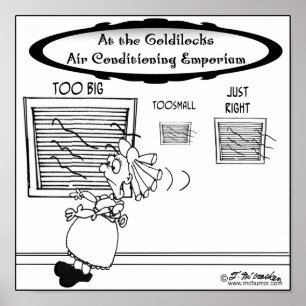 Goldilocks Klimaanlagen-Handelszentrum Poster