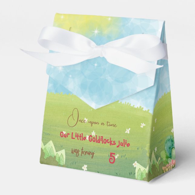Goldilocks und die drei Bären Geburtstag Geschenkb Geschenkschachtel (Vorderseite)