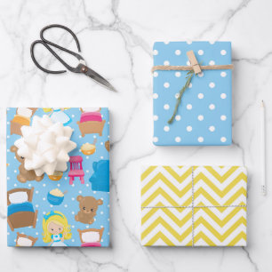Goldilocks und die drei Bären Geschenkpapier Set