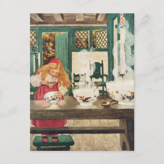 Goldilocks und die drei Bären Postkarte