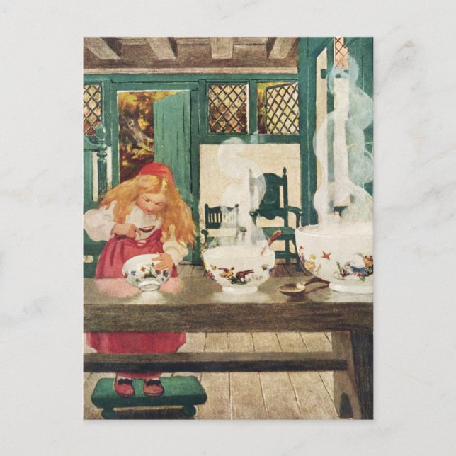 Goldilocks und die drei Bären Postkarte (Vorderseite)