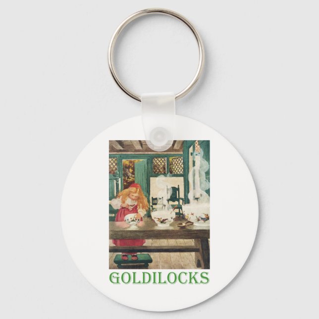 Goldilocks und die drei Bären Schlüsselanhänger (Vorderseite)