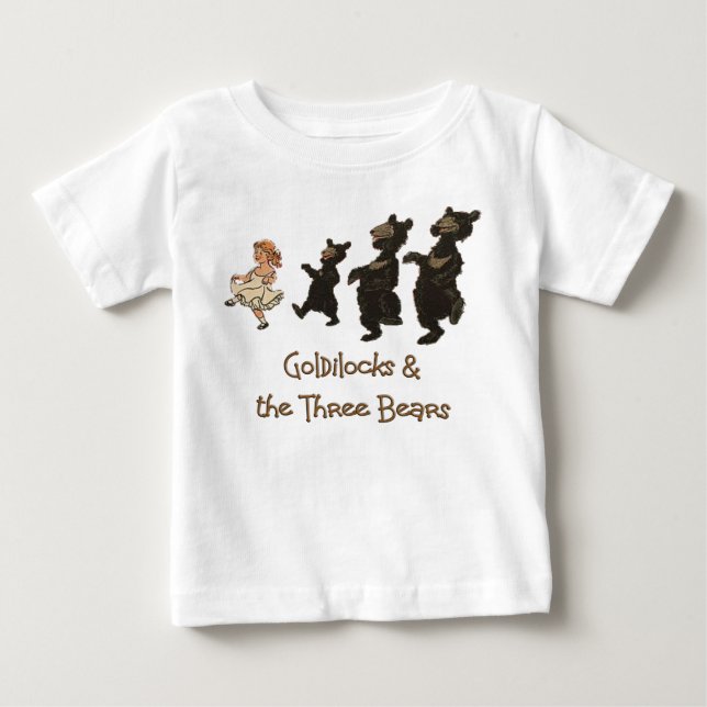 GOLDILOCKS UND DIE DREI BEARTEN - Bären im Spiel Baby T-shirt (Vorderseite)
