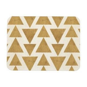 Goldim freien geometrisches Muster Geo-Schritt-  Magnet