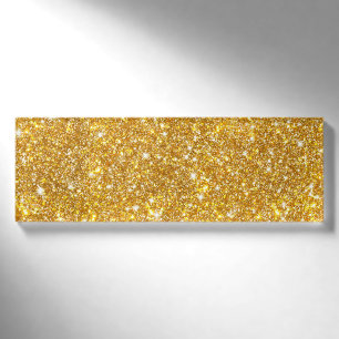 GoldImitat-Glitzer-Muster modernes Girly Namenschild