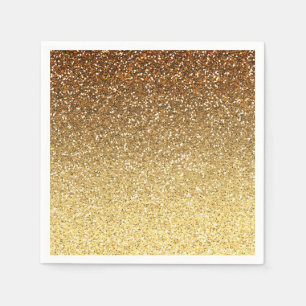 GoldImitat-Glitzer Ombre Serviette