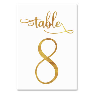 GoldImitat vereitelt 3.5x5 Tischnummer   Tabelle 8