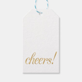 Goldjubeln bevorzugen Tags, Folie-Schriftart Geschenkanhänger