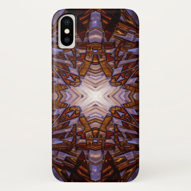 Goldkaleidoskopstar Case-Mate iPhone Hülle (Rückseite)