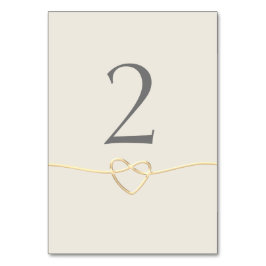 Goldkalligrafie Tischnummer