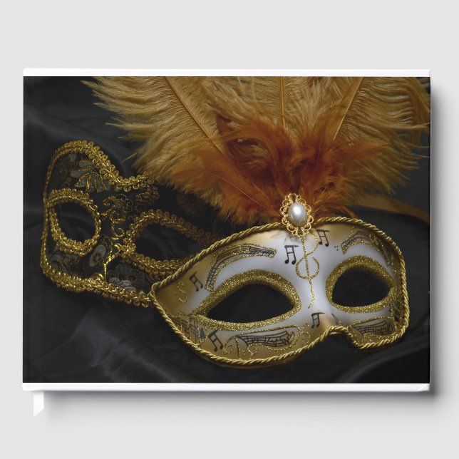 Goldkarneval - Venezianische Masquerade Gästebuch (Vorderseite)