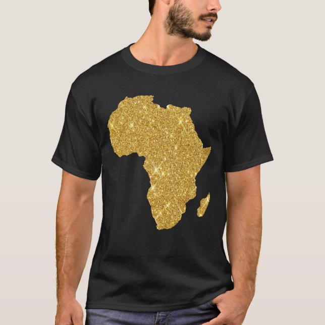 Goldkarte für Afrika T-Shirt (Vorderseite)