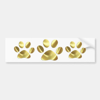 Goldkatzen-Tatzen-Druck Autoaufkleber