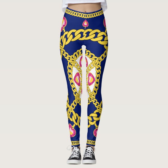 Goldketten-Leggings Leggings (Vorderseite)