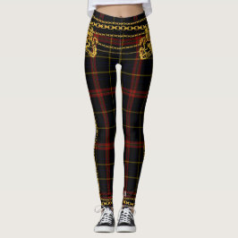 Goldkettentrippchen Roter Tartan Kariert Leggings