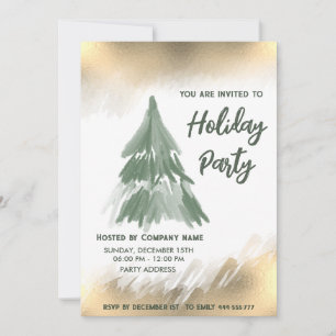 Goldkiefer-Gesellschaft Weihnachtsfest Party Einladung