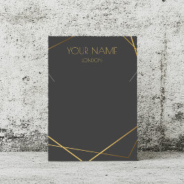 Goldkintsugi geometrische Halskette-Grafikkarte