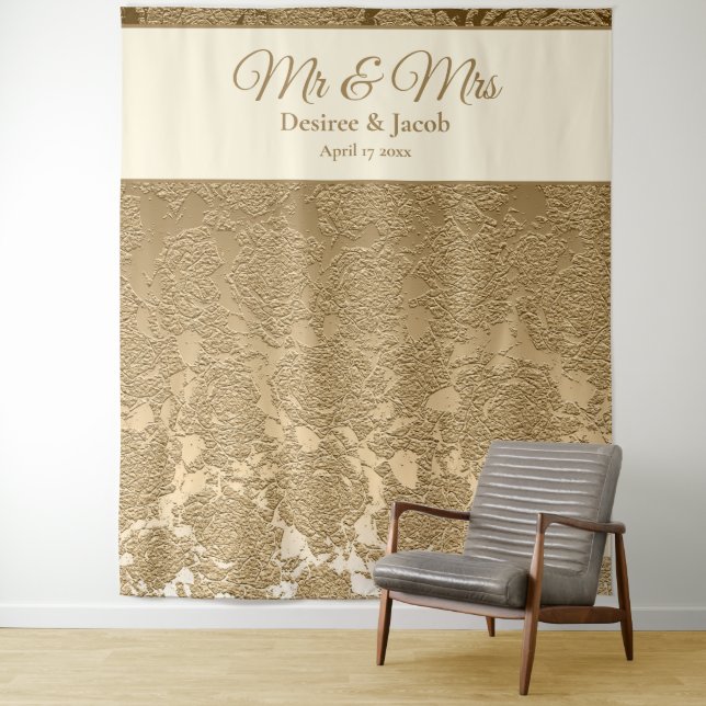 Goldklassiges, modernes Foto Wandteppich (Beispiel)
