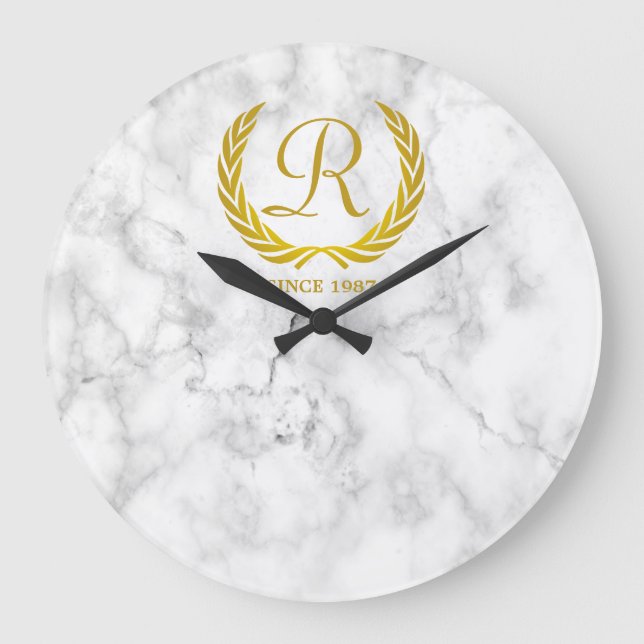 Goldklassischer Große Wanduhr (Vorderseite)