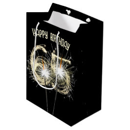 Goldklatschen für den 65. Geburtstag Mittlere Geschenktüte