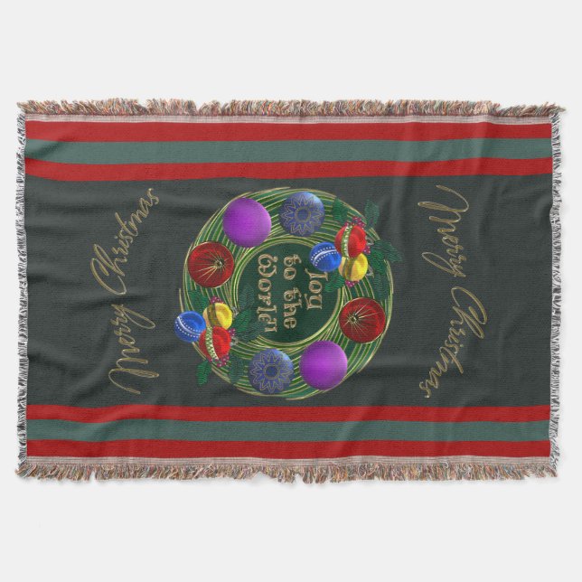 Goldkranz, lebhafte Ornamente auf Pine Green Decke (Vorderseite)