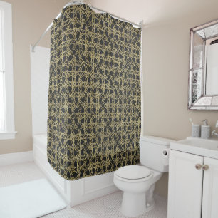 Goldkratzer Golden Modern Glamour Duschvorhang