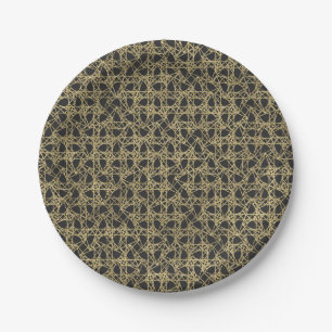 Goldkratzer Golden Modern Glamour Elegante Party Pappteller