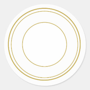 Goldkreis-runder dekorativer Aufkleber