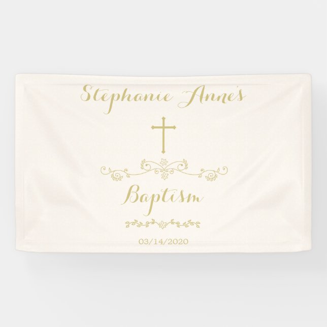 Goldkreuz und -lorbeer banner (Horizontal)
