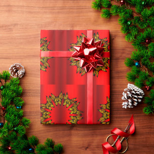 Goldkriege zu Roten Weihnachten Geschenkpapier