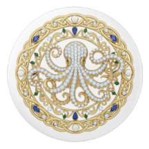 Goldkristall-Ozean-Seepolyp 2D-Grafik-Edelstein
