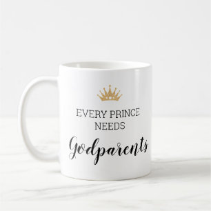 Goldkrone jeder Prinz braucht Taufe der Eltern Kaffeetasse