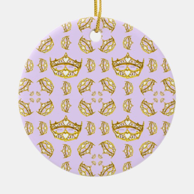 Goldkronen Keramik Ornament (Vorne)