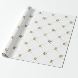 Goldkronen | Luxuriöse Hochzeiten Geschenkpapier