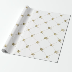 Goldkronen   Luxuriöse Hochzeiten Geschenkpapier