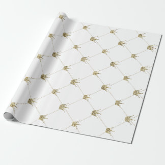 Goldkronen | Luxuriöse Hochzeiten Geschenkpapier