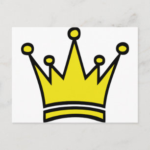 Goldkronensymbol Postkarte