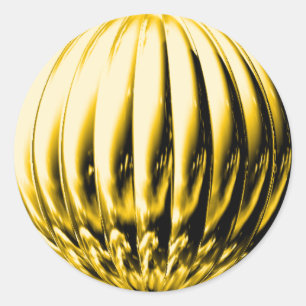 Goldkugel Runder Aufkleber